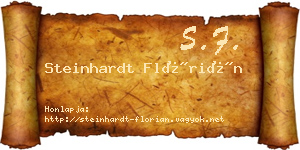 Steinhardt Flórián névjegykártya